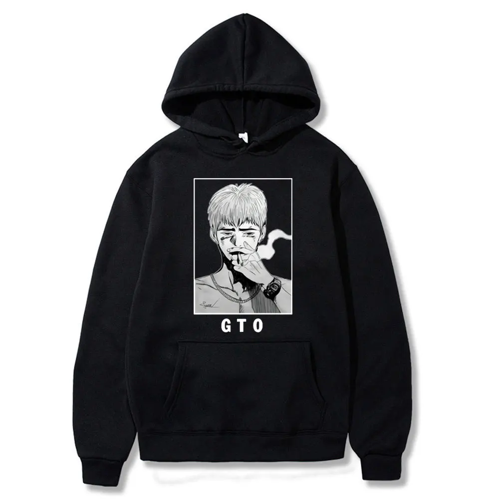 GTO Great Teacher Men Female Long Sleeve Black Hoodie Casual Pullover Hood Sweatshirt Fashion Japan Anime Hip Hop Tops Coat
GTO Great Teacher Men Female Long Sleeve Black Hoodie Casual Pullover Hood Sweatshirt Fashion Japan Anime Hip Hop Tops Coat