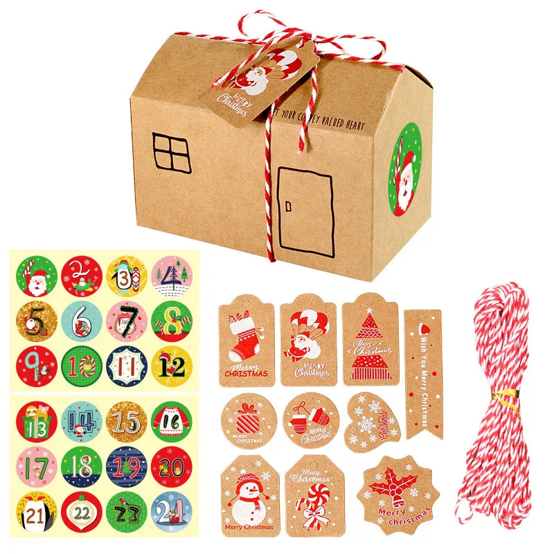24pcs kraft Paper Candy Boxes Christmas House Gift Box Paper Cookie DIY Christmas Favor Present Favor Gift Boxes Packing Decor
24pcs kraft Paper Candy Boxes Christmas House Gift Box Paper Cookie DIY Christmas Favor Present Favor Gift Boxes Packing Decor