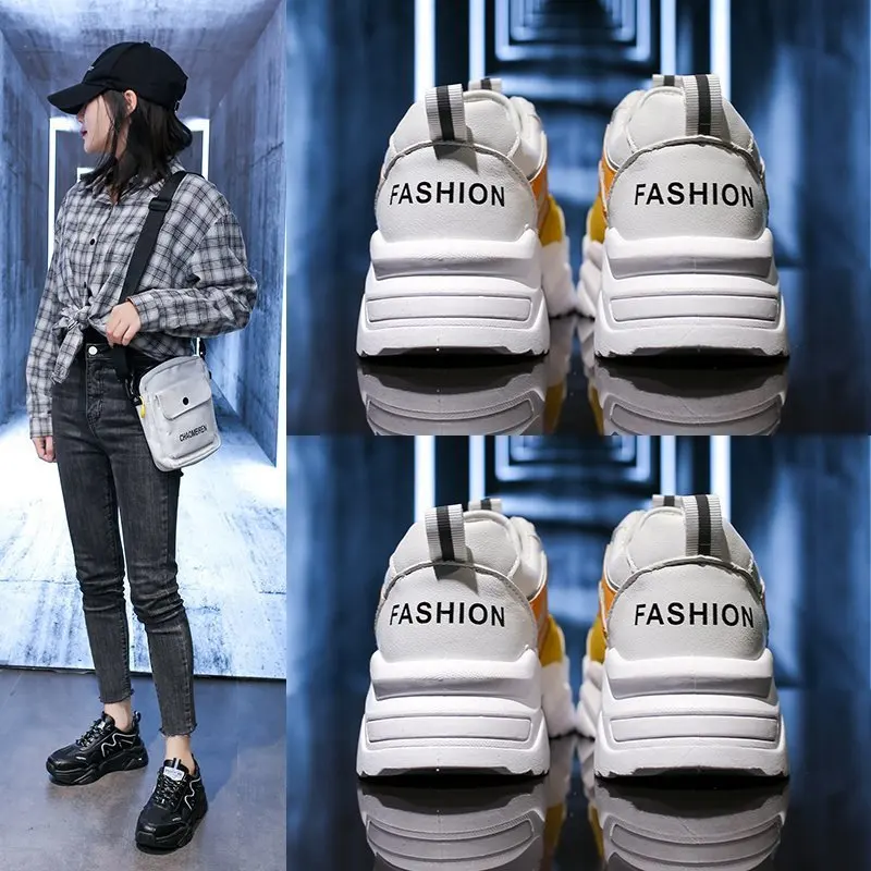 Daddy Shoes Women's Shoes 2021 New Spring and Autumn Breathable Lace Up Sports Shoes Color Matching Casual Women's Shoes 35-40
Daddy Shoes Women's Shoes 2021 New Spring and Autumn Breathable Lace Up Sports Shoes Color Matching Casual Women's Shoes 35-40