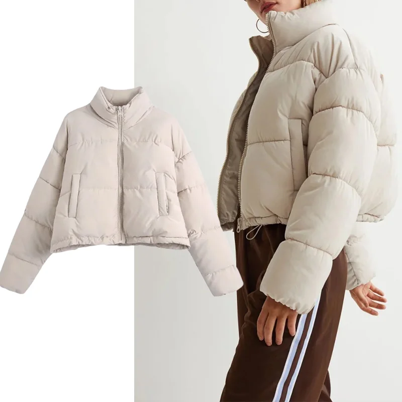 TRAF Za Parka Women Coat 2021 Winter Short Parka jacket with stand-up Collar Jacket With Fashion Casual Chic Jackets Woman Coats
TRAF Za Parka Women Coat 2021 Winter Short Parka jacket with stand-up Collar Jacket With Fashion Casual Chic Jackets Woman Coats