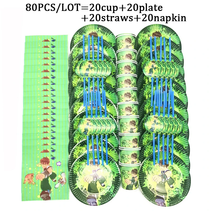 1st Birthday Boy Ben 10 Party Decorations Banners Disposable Cup Plates Straws Baby Shower Ben 10 Theme Party Supplies Tableware
1st Birthday Boy Ben 10 Party Decorations Banners Disposable Cup Plates Straws Baby Shower Ben 10 Theme Party Supplies Tableware