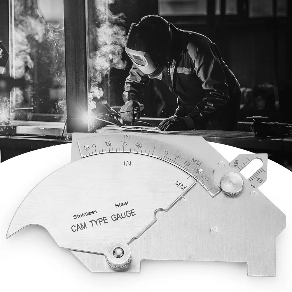 MG-8 Bridge Cam Welding Gauge Stainless Steel Test Ruler Welder Inspection Measuring Instrument Woodworking Construction Tools
MG-8 Bridge Cam Welding Gauge Stainless Steel Test Ruler Welder Inspection Measuring Instrument Woodworking Construction Tools