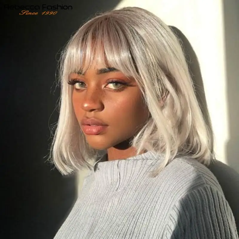 Ребекка прямые Боб человеческие волосы парики с взрывом бразильские Remy человеческие волосы боб парик с челкой полный механизм сделанные па...
Ребекка прямые Боб человеческие волосы парики с взрывом бразильские Remy человеческие волосы боб парик с челкой полный механизм сделанные па...