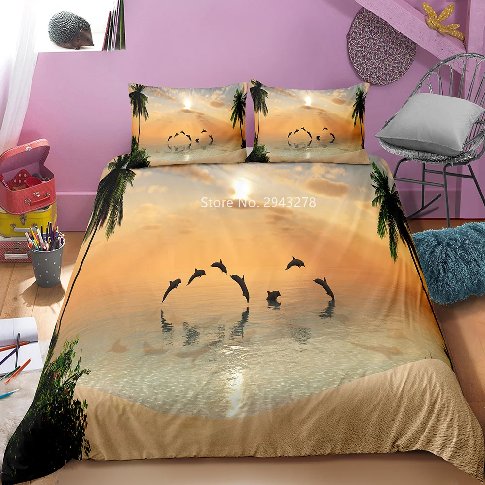 3D Printed Dolphin Print Bedding Set Marine Animal Duvet Covers and Pillowcases Children Adult Bedroom Decor Home Textile
3D Printed Dolphin Print Bedding Set Marine Animal Duvet Covers and Pillowcases Children Adult Bedroom Decor Home Textile