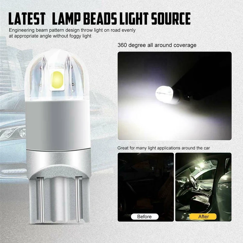 10Pcs 6000K Canbus T10 168 194 W5W Dome License Side Marker LED Light Bulb & 1x Car USB Star Night Lights
10Pcs 6000K Canbus T10 168 194 W5W Dome License Side Marker LED Light Bulb & 1x Car USB Star Night Lights