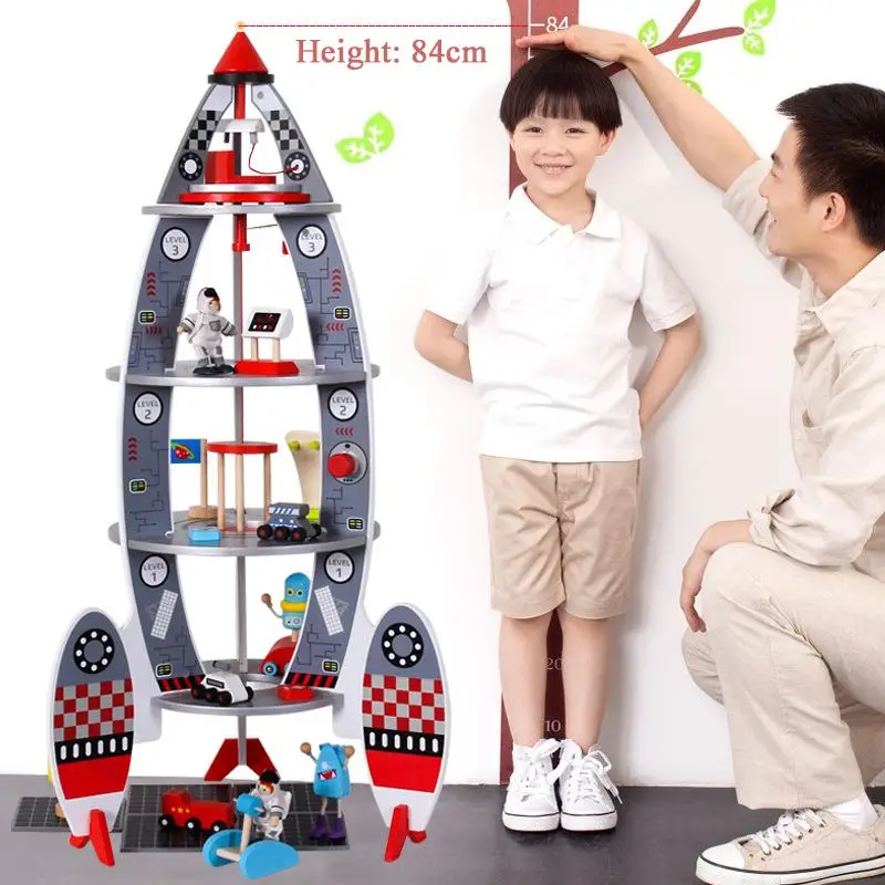 hildren's wooden educational toys large aviation rockets matching interest in cultivating multi-functional toys boys' toys gifts
hildren's wooden educational toys large aviation rockets matching interest in cultivating multi-functional toys boys' toys gifts