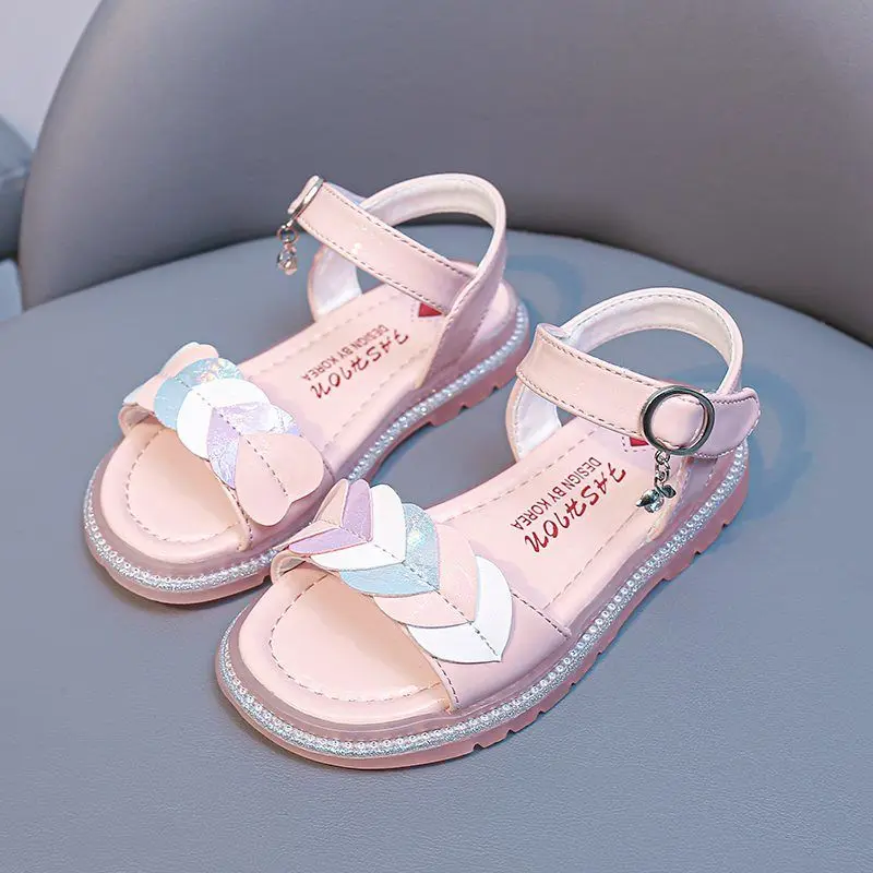 Girls' Sandals 2021 New Princess Shoes Diamond Fashion Korean Style Sandals Medium and Big Children Soft Bottom Non-Slip Sandals
Girls' Sandals 2021 New Princess Shoes Diamond Fashion Korean Style Sandals Medium and Big Children Soft Bottom Non-Slip Sandals