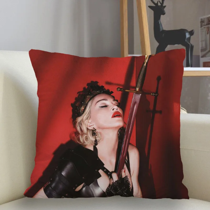 

Musife Custom Madonna Pillowcase Home Decoration 45*45cm Zipper Square Pillowcase Throw Pillow Cover Drop Shipping