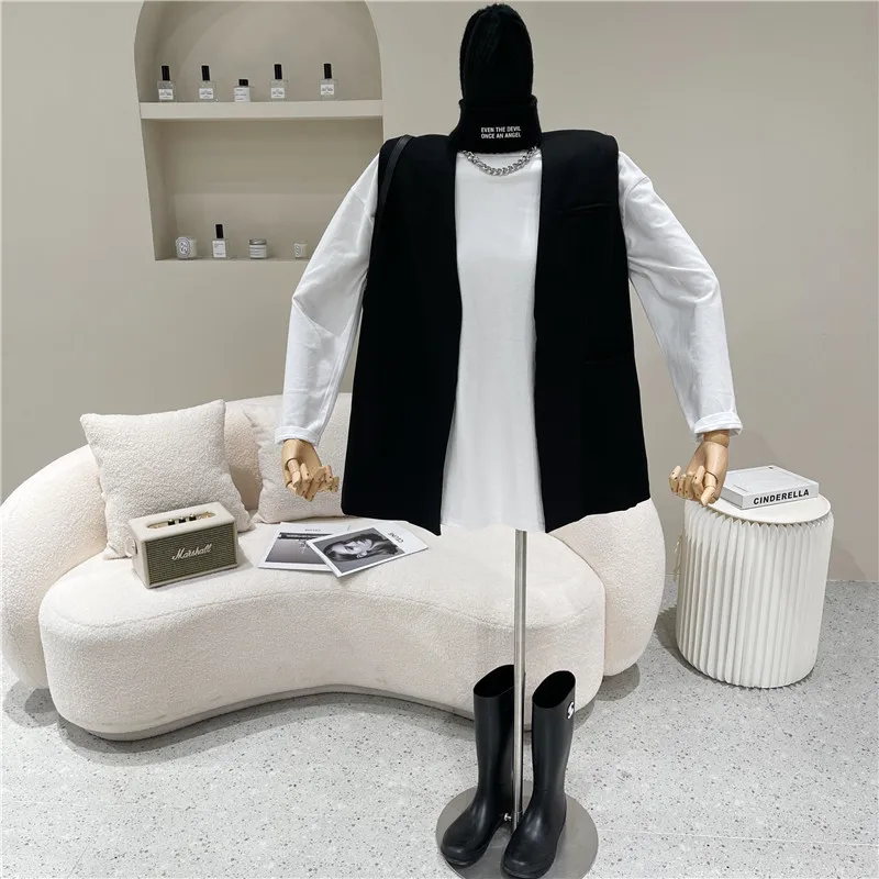 Two piece set Women's Spring Summer 2021 Fashion Versatile Suit Vest Coat Loose round neck T-shirt
Two piece set Women's Spring Summer 2021 Fashion Versatile Suit Vest Coat Loose round neck T-shirt