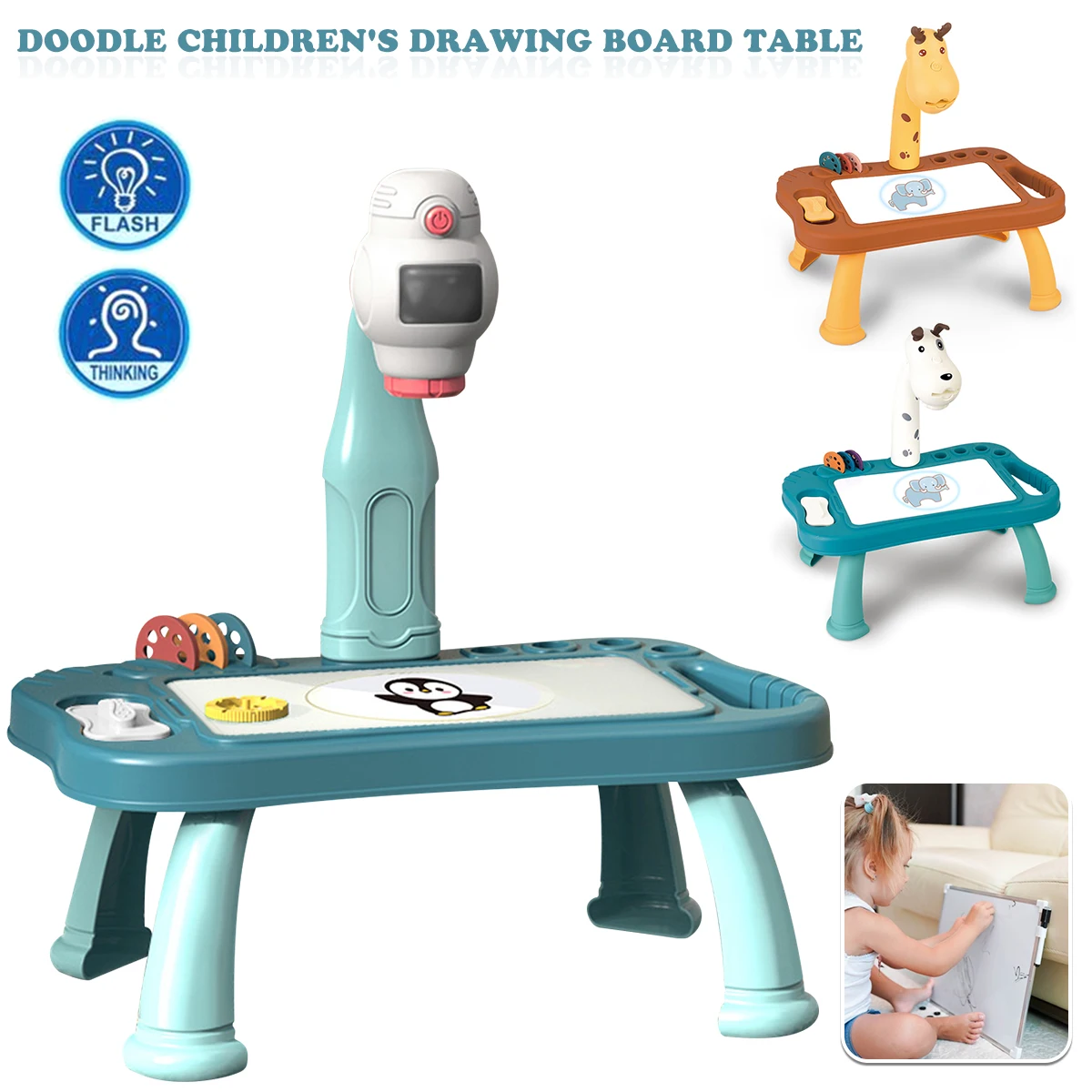 Creative Drawing Projector Table Colorful Smart Projector Sketcher Desk with 12 Color Watercolor Pens Drawing Projector Toy
Creative Drawing Projector Table Colorful Smart Projector Sketcher Desk with 12 Color Watercolor Pens Drawing Projector Toy