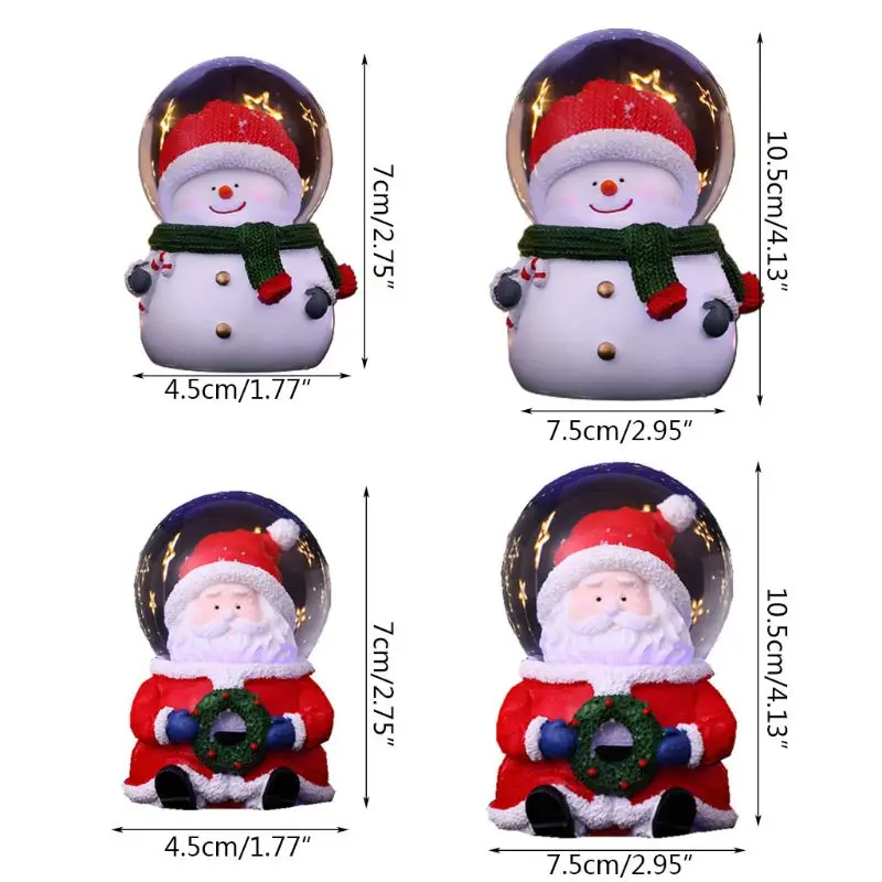 Large Santa Illuminated Christmas Crystal Ball for the Elderly Desktop Ornaments Balls Christmas Gifts For Children
Large Santa Illuminated Christmas Crystal Ball for the Elderly Desktop Ornaments Balls Christmas Gifts For Children