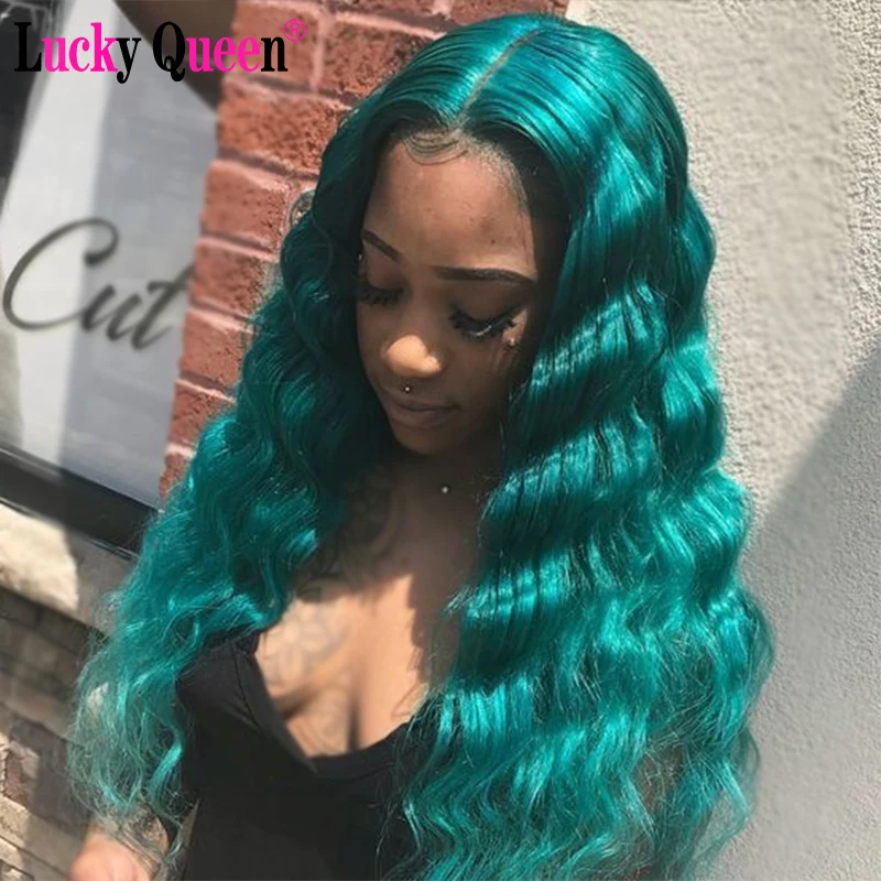 Pink Green Blue Colorful Deep Wave Wigs Lucky Queen Peruvian Human Hair Wigs Transparent Lace Front Wigs Virgin Hair Wigs
Pink Green Blue Colorful Deep Wave Wigs Lucky Queen Peruvian Human Hair Wigs Transparent Lace Front Wigs Virgin Hair Wigs