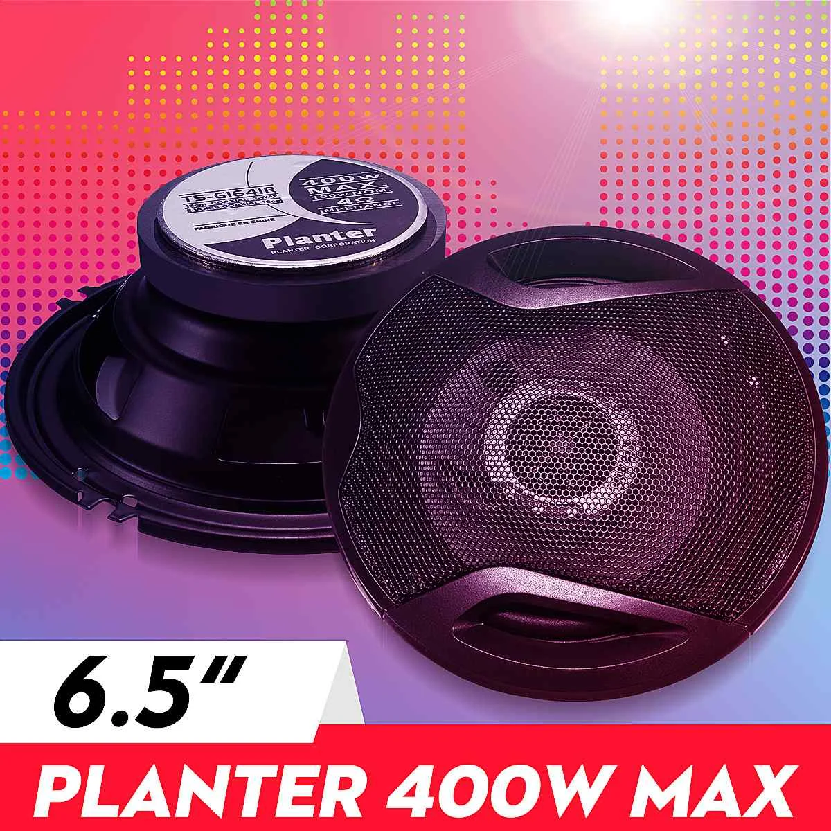 6.5-inch 2-way Coaxial Car Speaker High-fidelity Stereo Subwoofer Coaxial Speaker Car Universals Audio Equipment Pair With Cable
6.5-inch 2-way Coaxial Car Speaker High-fidelity Stereo Subwoofer Coaxial Speaker Car Universals Audio Equipment Pair With Cable