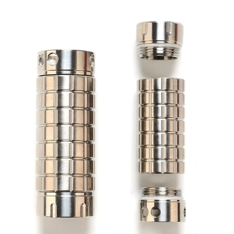 Portable Titanium Alloy Seals Bottle Waterproof Canister Medicine Bottles Capsule Pill Tank Outdoor EDC First Aid
Portable Titanium Alloy Seals Bottle Waterproof Canister Medicine Bottles Capsule Pill Tank Outdoor EDC First Aid