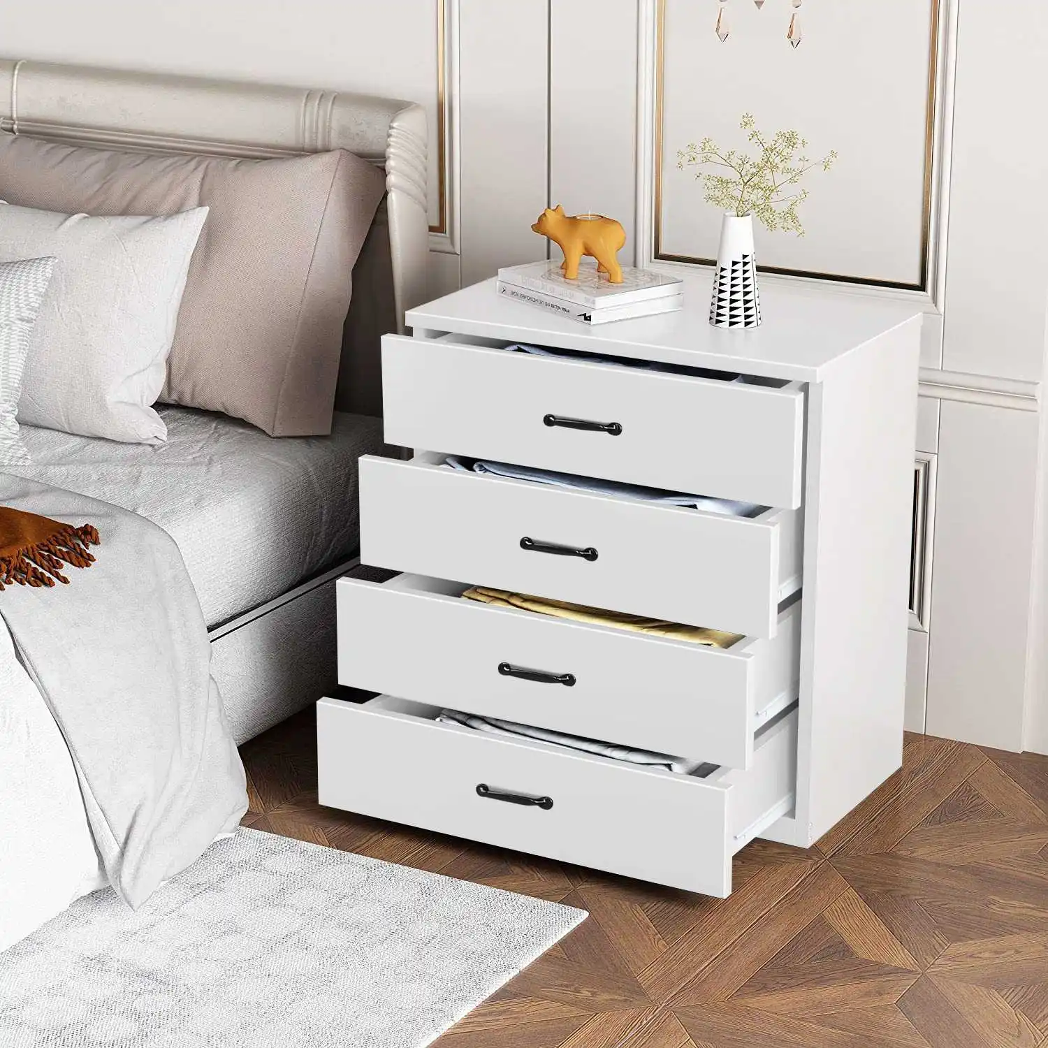 Fast-shipping 4 Drawers Organizer Storage Cabinet Bedside Table Bedroom Furniture Storage Drawers
Fast-shipping 4 Drawers Organizer Storage Cabinet Bedside Table Bedroom Furniture Storage Drawers