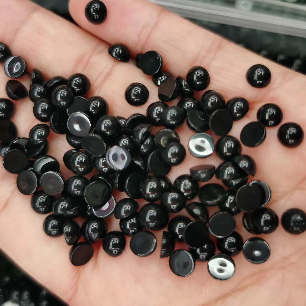 Fashion 5mm black onyx stone beads charm round CAB cabochon beads for jewelry Ring accessories no hole Wholesale 50Pcs/lot
Fashion 5mm black onyx stone beads charm round CAB cabochon beads for jewelry Ring accessories no hole Wholesale 50Pcs/lot