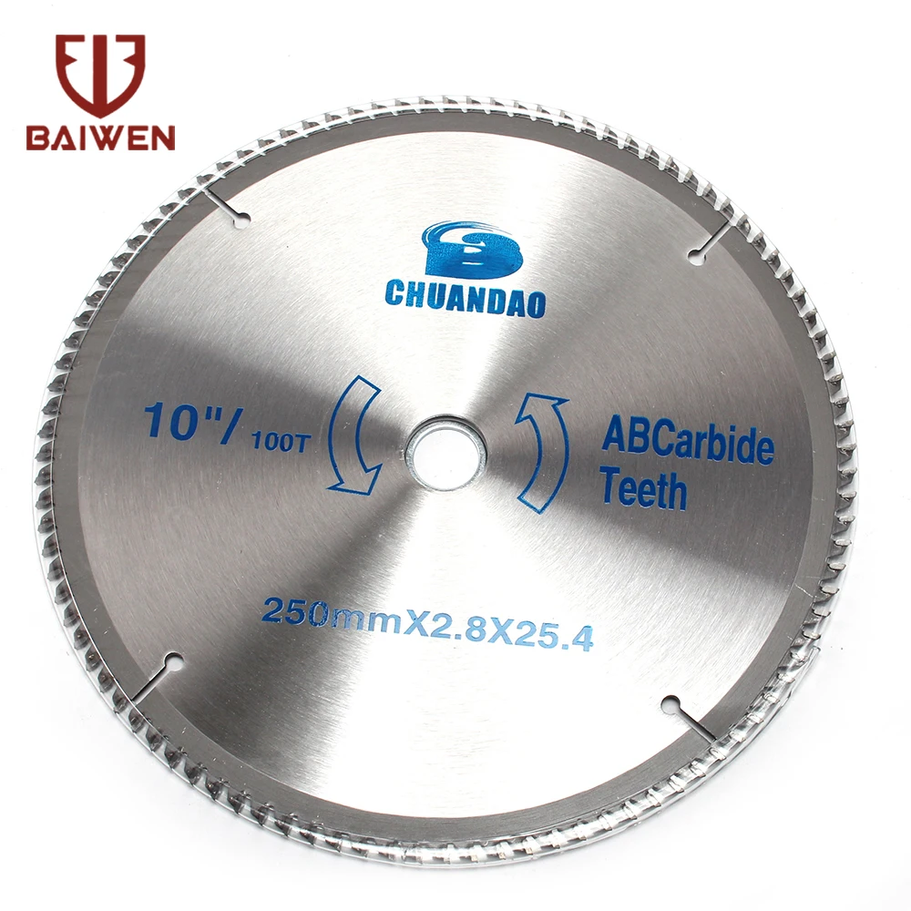 10" Carbide Metal Circular Saw Disk For Woodworking Cutting Wood Aluminum 40T/60T/80T/100T/120T
10" Carbide Metal Circular Saw Disk For Woodworking Cutting Wood Aluminum 40T/60T/80T/100T/120T