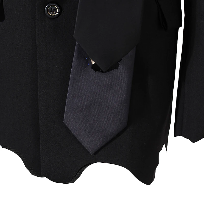 SISPELL Patchwork Metal Blazer Coat For Female Lapel Collar Long Sleeve Loose Women's Casual Coat Fashion Autumn Tide 2020
SISPELL Patchwork Metal Blazer Coat For Female Lapel Collar Long Sleeve Loose Women's Casual Coat Fashion Autumn Tide 2020