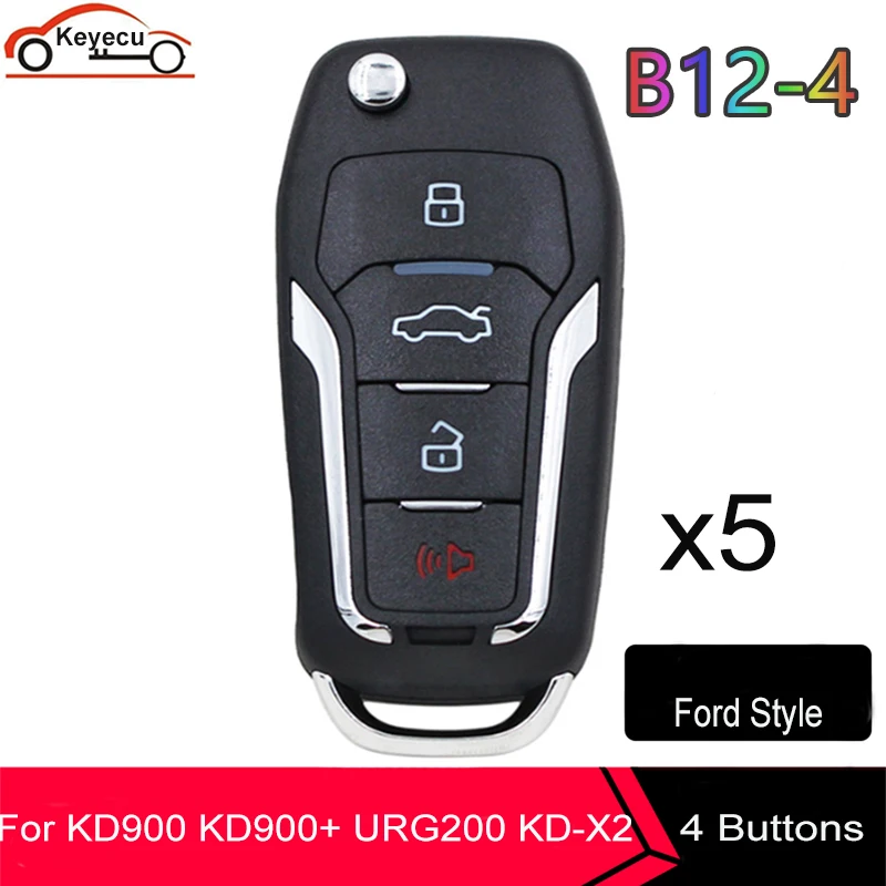 KEYECU 5x KEYDIY B series B12-4 4 Button Universal KD Remote Control for KD200 KD900 KD900+ URG200 KD-X2 mini KD for Ford style
KEYECU 5x KEYDIY B series B12-4 4 Button Universal KD Remote Control for KD200 KD900 KD900+ URG200 KD-X2 mini KD for Ford style