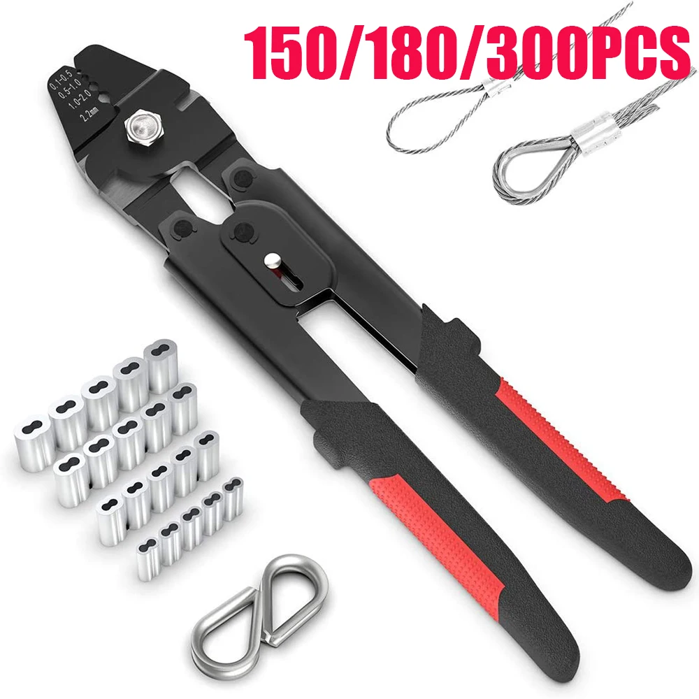Обжимной батарее инструмент рыболовный трос Crimps до 150/180/300pcs 4 размера Алюминий двух барабанный обжимной соединитель петли с длинными рукава...
Обжимной батарее инструмент рыболовный трос Crimps до 150/180/300pcs 4 размера Алюминий двух барабанный обжимной соединитель петли с длинными рукава...