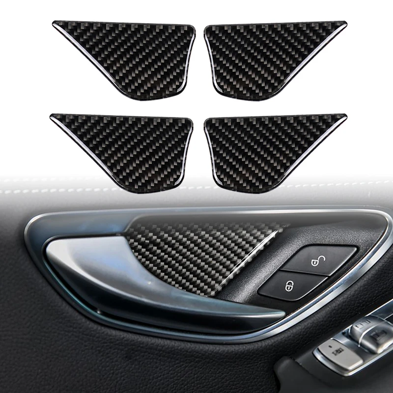 Car Door Handle Cover Trim Replacement Set Carbon Fiber Inner Interior 92x50mm Durable
Car Door Handle Cover Trim Replacement Set Carbon Fiber Inner Interior 92x50mm Durable