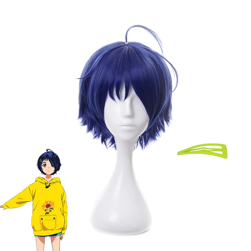 Anime WONDER EGG PRIORITY Ohto Ai Dark Blue Short Wig Cosplay Costume Heat Resistant Synthetic Hair Party Wigs With hairclip
Anime WONDER EGG PRIORITY Ohto Ai Dark Blue Short Wig Cosplay Costume Heat Resistant Synthetic Hair Party Wigs With hairclip