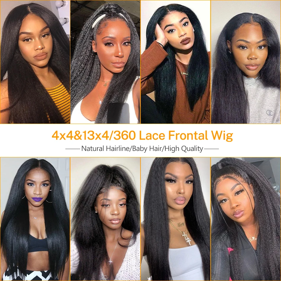 SPARK 4x4 Lace Closure Wig Natural Black Yaki Straight 20-32 inches 180 Density 100% Human Hair Wigs Remy 360 Lace Frontal Wig
SPARK 4x4 Lace Closure Wig Natural Black Yaki Straight 20-32 inches 180 Density 100% Human Hair Wigs Remy 360 Lace Frontal Wig