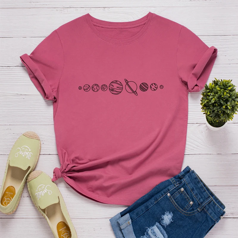 100%Cotton Women Summer T-Shirt Womens Star Planet Funny Girl Clothing O Neck Short Sleeve GraphicT Shirt Female Tee T-Shirt
100%Cotton Women Summer T-Shirt Womens Star Planet Funny Girl Clothing O Neck Short Sleeve GraphicT Shirt Female Tee T-Shirt