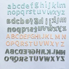 Alphabet Letters Decoration Metal Steel Frames Cutting Dies DIY Scrap Booking Photo Album Embossing Paper Cards