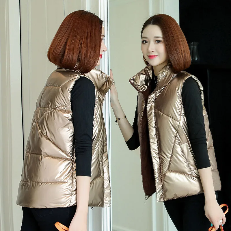 Women Winter Jacket 2020 New Down Cotton Vest Female Short Loose Sleeveless Vest Stand-up Collar Cotton Coat A251
Women Winter Jacket 2020 New Down Cotton Vest Female Short Loose Sleeveless Vest Stand-up Collar Cotton Coat A251