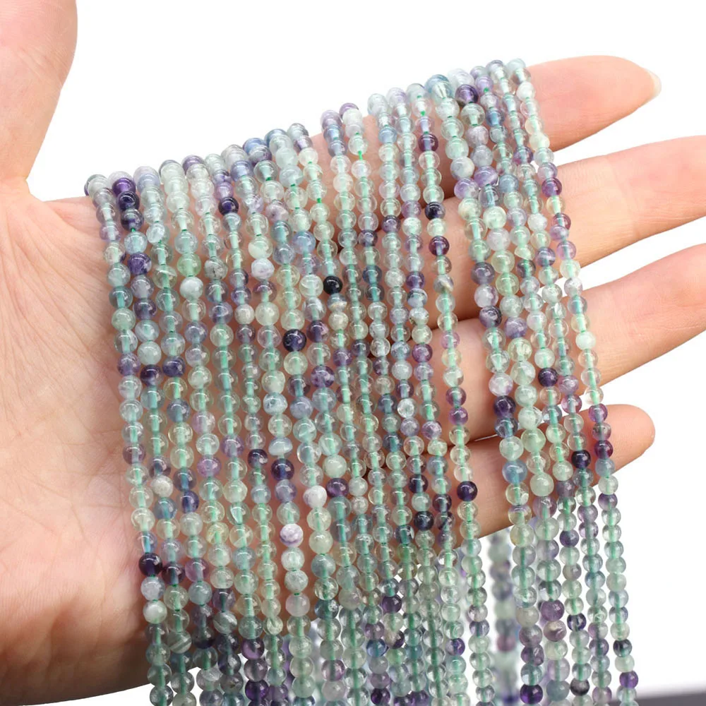 Fluorite Beads Natural Stone Bead for Women Gifts Jewelry Making DIY Necklace Bracelet Earrings Accessories Size 3mm 4mm
Fluorite Beads Natural Stone Bead for Women Gifts Jewelry Making DIY Necklace Bracelet Earrings Accessories Size 3mm 4mm