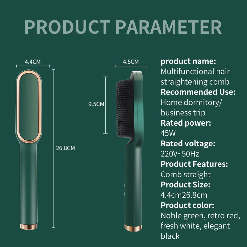 Professional Hair Straightener Tourmaline Ceramic Hair Curler Brush Hair Comb Straighteners Curling Hair Iron Hair Styler Tool
Professional Hair Straightener Tourmaline Ceramic Hair Curler Brush Hair Comb Straighteners Curling Hair Iron Hair Styler Tool