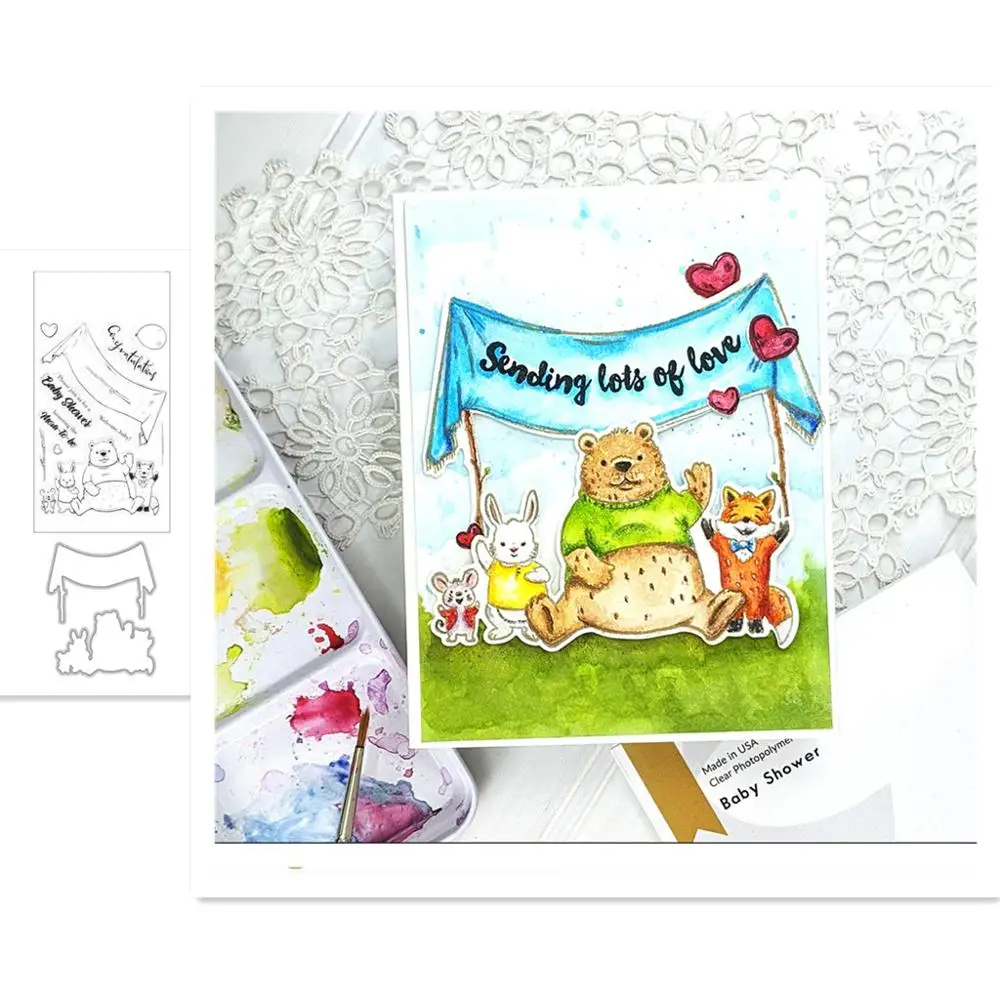 Baby Shower Metal Cutting Dies and Stamps DIY Scrapbooking Paper Craft Handmade Card Album Punch Art Cutter 2020 New Dies
Baby Shower Metal Cutting Dies and Stamps DIY Scrapbooking Paper Craft Handmade Card Album Punch Art Cutter 2020 New Dies