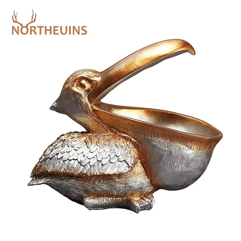 NORTHEUINS Resin Pelican Storage Figurines Nordic Toucan Big Mouth Key Holder Animal Statues Desktop Home Decoration Accessories
NORTHEUINS Resin Pelican Storage Figurines Nordic Toucan Big Mouth Key Holder Animal Statues Desktop Home Decoration Accessories