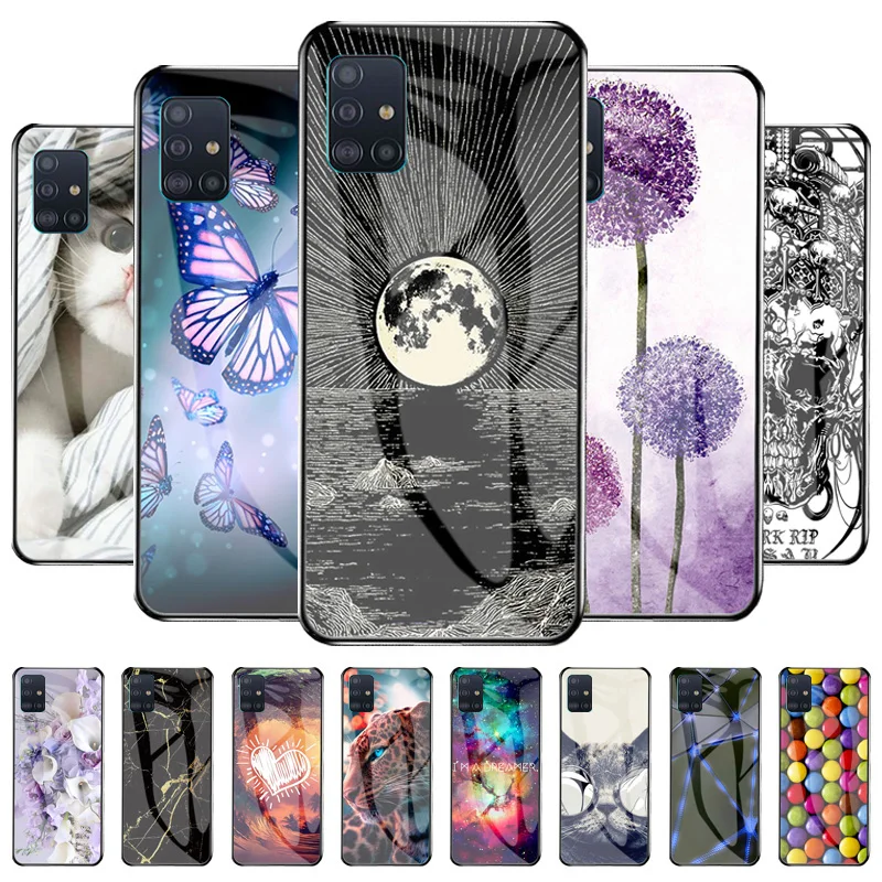Tempered Glass Case For Samsung Galaxy A51 4G 5G Cases Fashion Soft Cover On Samsung A 51 6.5 inch Silicon Cute Funda Shell 
Tempered Glass Case For Samsung Galaxy A51 4G 5G Cases Fashion Soft Cover On Samsung A 51 6.5 inch Silicon Cute Funda Shell