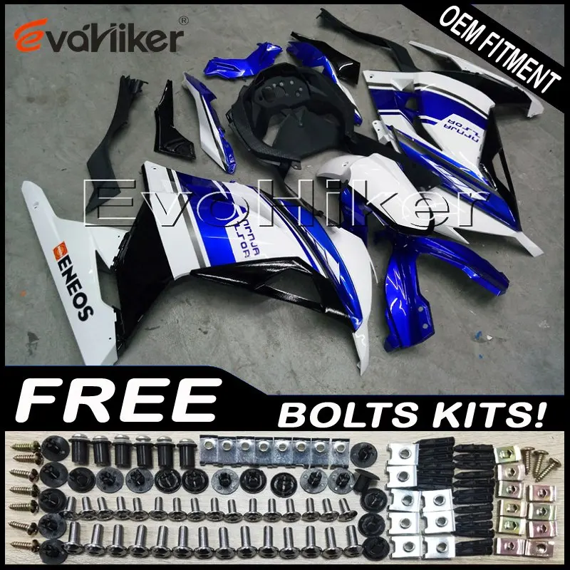 Motorcycle panels for ZX300R EX300 2013 2014 black White blue EX 300 13 14 Injection mold ABS motorcycle panels Body Kit
Motorcycle panels for ZX300R EX300 2013 2014 black White blue EX 300 13 14 Injection mold ABS motorcycle panels Body Kit