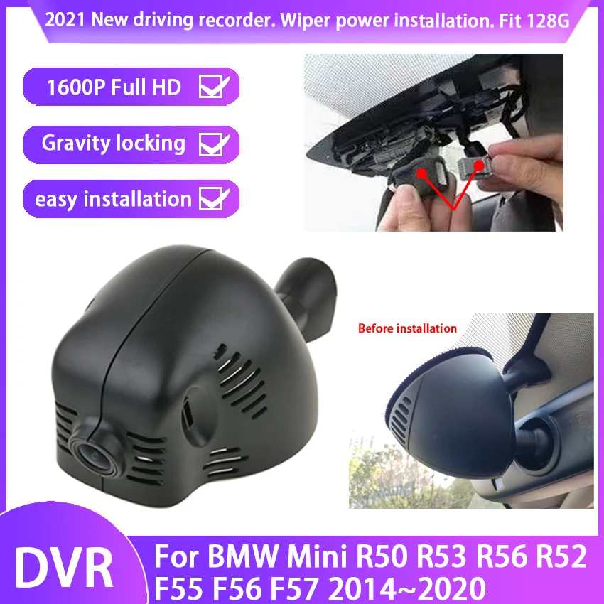 HD 2K 1600P Car DVR Video Recorder Dash Cam Camera Easy Installation For BMW Mini R50 R53 R56 R52 F55 F56 F57 2014~2020
HD 2K 1600P Car DVR Video Recorder Dash Cam Camera Easy Installation For BMW Mini R50 R53 R56 R52 F55 F56 F57 2014~2020