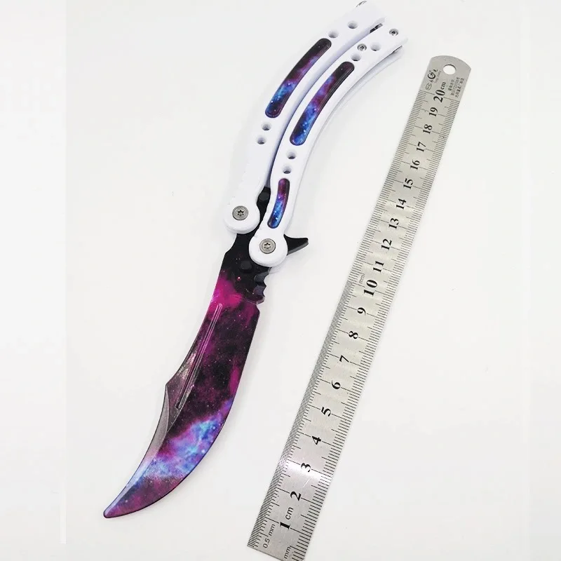CSGO периферийные продукты EDC нож-бабочка для самозащиты не острый допплер фазовый