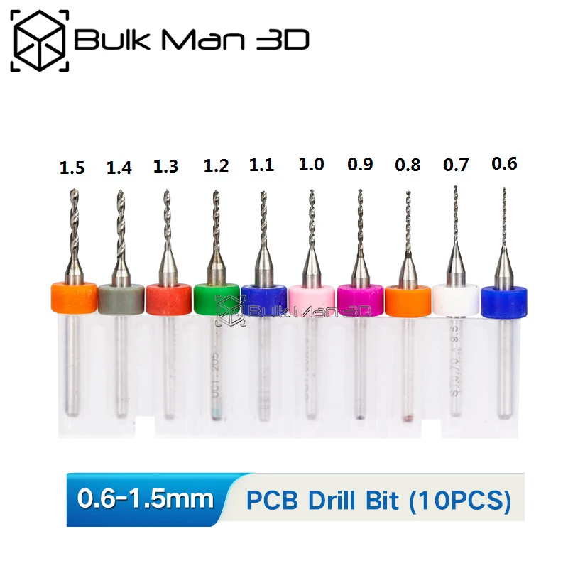 10pcs/Set 0.6-1.5mm High Precision PCB Drill Bit End Mill CNC Drill Bit Tool CNC cutter for Wood Metal Engraver 
10pcs/Set 0.6-1.5mm High Precision PCB Drill Bit End Mill CNC Drill Bit Tool CNC cutter for Wood Metal Engraver