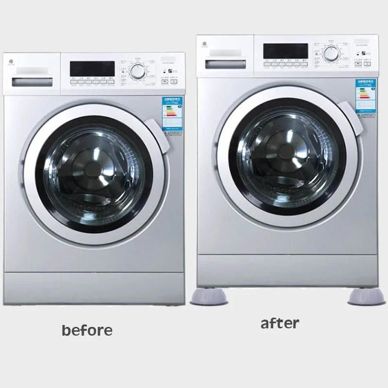 4 шт., универсальные Нескользящие подставки для стиральной машины 
4 шт., универсальные Нескользящие подставки для стиральной машины