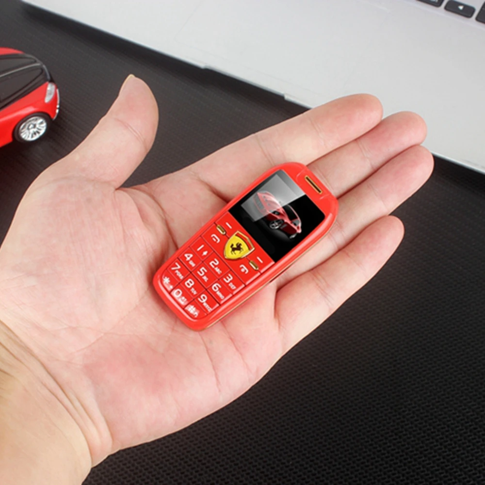 Оригинальный F488 палец Размеры GSM мобильный телефон Маленький кнопочный 2 сим