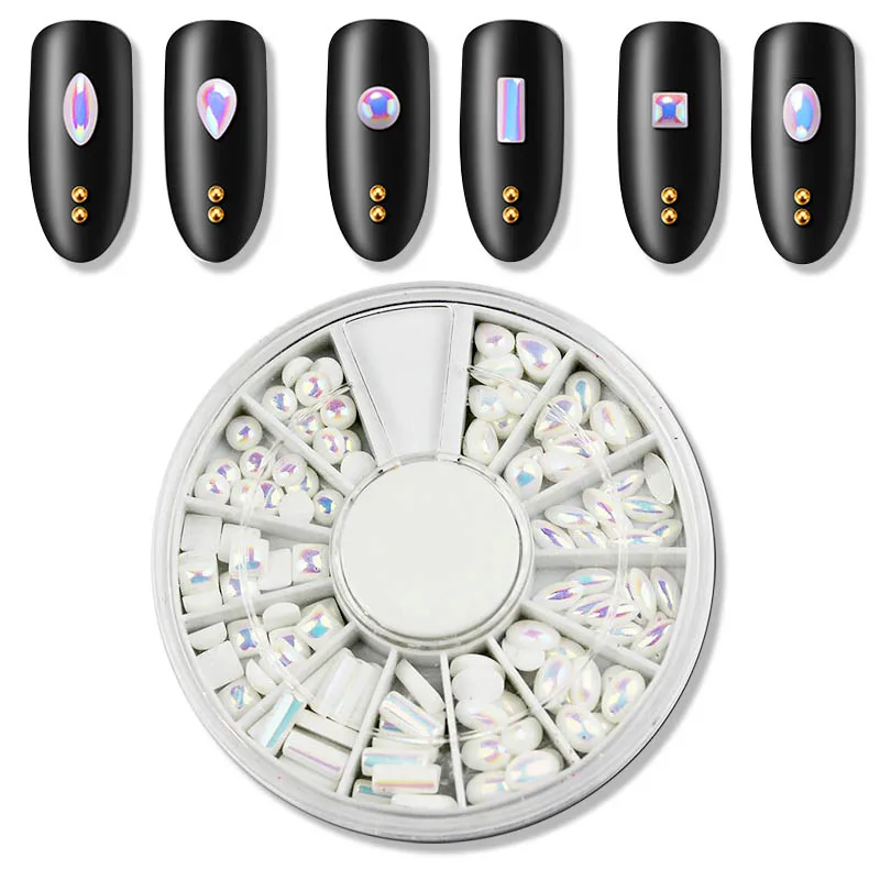 1 Wheel Nail Colorful AB Pearl Mixed 6 Styles Horse eye,oval,square..Flatback Nail Pearl DIY Shiny Bead Manicure 3D Nail Art Dec
1 Wheel Nail Colorful AB Pearl Mixed 6 Styles Horse eye,oval,square..Flatback Nail Pearl DIY Shiny Bead Manicure 3D Nail Art Dec
