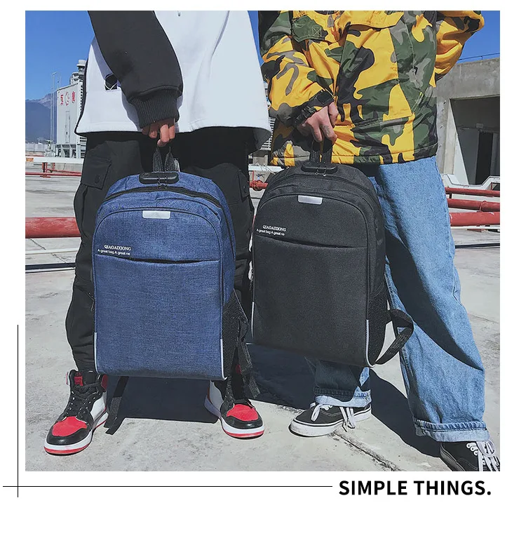 2019 new JIULIN wear-resistant outdoor backpack retro large capacity fashion casual Oxford cloth student bag | Багаж и сумки