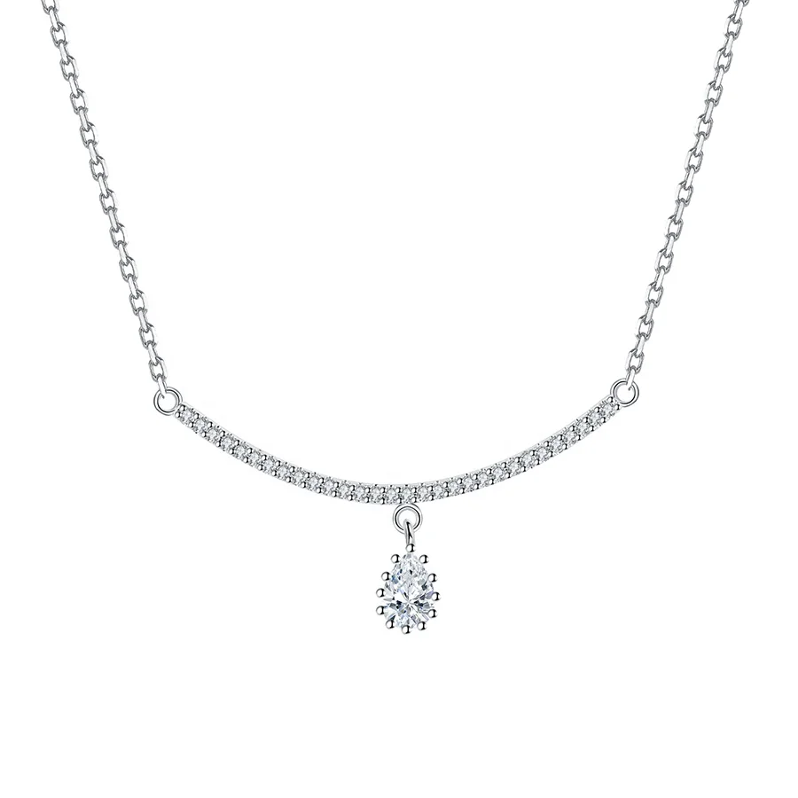 925 Sterling Silver Drop Gemstone Necklace, Rhodium Plated AAA Cubic Zirconia Pendant Necklaces for Women Birthday Gift
925 Sterling Silver Drop Gemstone Necklace, Rhodium Plated AAA Cubic Zirconia Pendant Necklaces for Women Birthday Gift