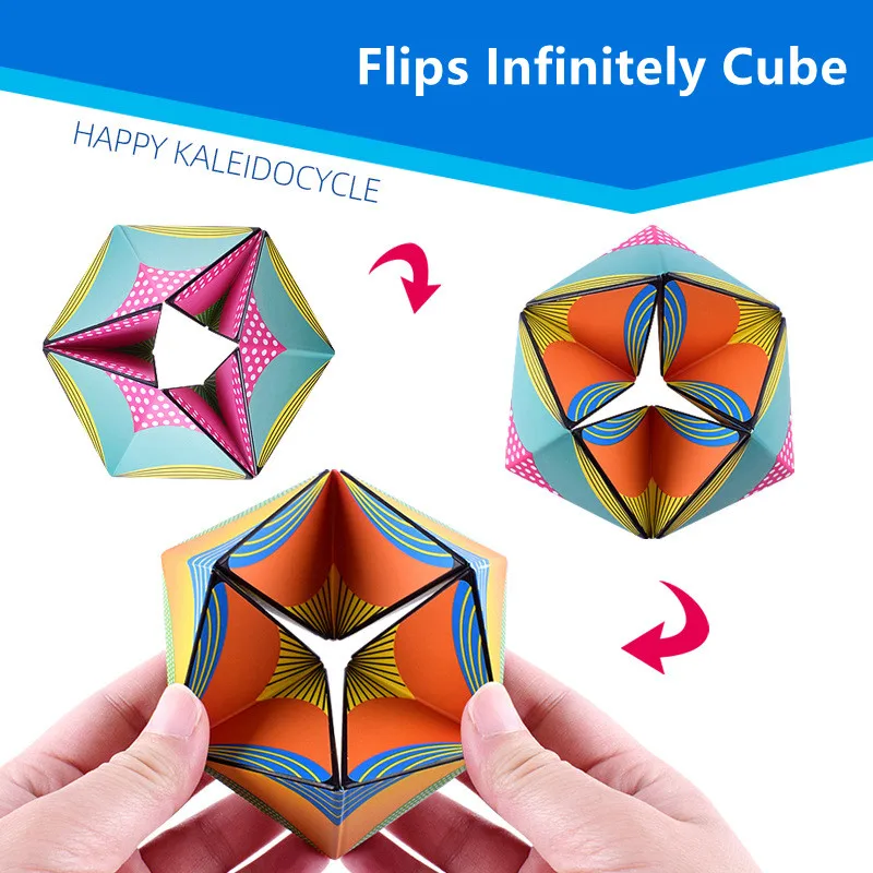 New Arrival Kaleidocycle Tear-Resistant Desk Manipulative Puzzle Gadget Flip Rubiks Flip Infinitely Cubes Fidget Sensory Toys
New Arrival Kaleidocycle Tear-Resistant Desk Manipulative Puzzle Gadget Flip Rubiks Flip Infinitely Cubes Fidget Sensory Toys