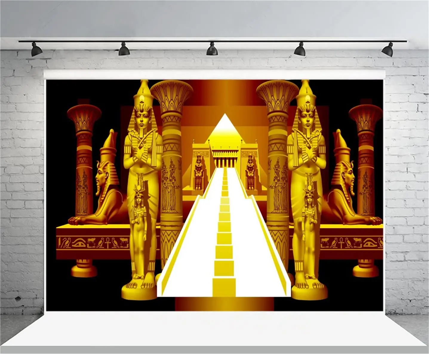 Golden Egyptian Pharaoh Ancient Sphinx Photography Backdrop Abstract Pyramid Stairway Background Egypt Queen Religion Culture
Golden Egyptian Pharaoh Ancient Sphinx Photography Backdrop Abstract Pyramid Stairway Background Egypt Queen Religion Culture
