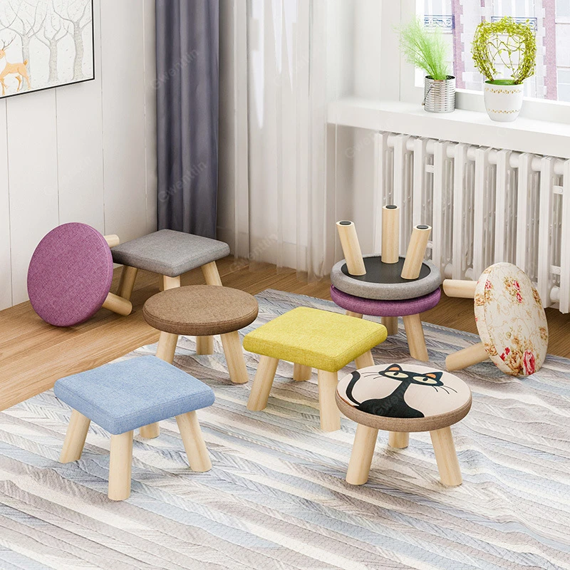 Simple Stool Round Square Small Chair Wooden Fabric Home Furniture for Bedroom Bench Shoes Store Footstool Ottoman Vanity Sofa
Simple Stool Round Square Small Chair Wooden Fabric Home Furniture for Bedroom Bench Shoes Store Footstool Ottoman Vanity Sofa