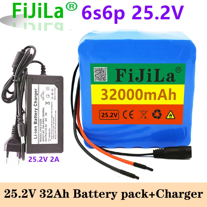 24V 32Ah 6S6P 18650 li-ion battery pack 25.2v 32000mAh electric bicycle moped /electric/lithium ion battery pack+2A charger
24V 32Ah 6S6P 18650 li-ion battery pack 25.2v 32000mAh electric bicycle moped /electric/lithium ion battery pack+2A charger