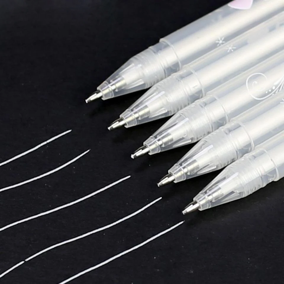 Gel Pen White Color 0.8mm High Light Marke Pen Black Cardboard Art Painting Pen White Line Pens Art Supplies Art Supplies
Gel Pen White Color 0.8mm High Light Marke Pen Black Cardboard Art Painting Pen White Line Pens Art Supplies Art Supplies