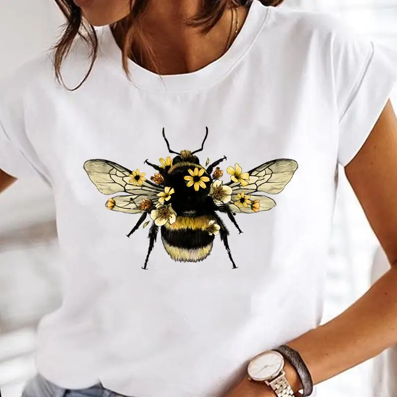 Lovessales Womens Print Clothes Tee Bee Graphic O Neck Short Sleeve 100% Cotton T-shirt
Lovessales Womens Print Clothes Tee Bee Graphic O Neck Short Sleeve 100% Cotton T-shirt